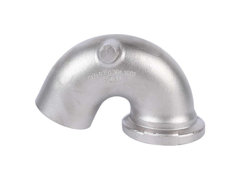 Codo de escape con brida para piezas fundidas automotrices de acero inoxidable